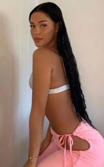 Tiger Mist Pink Cut Out Pants - Image 4