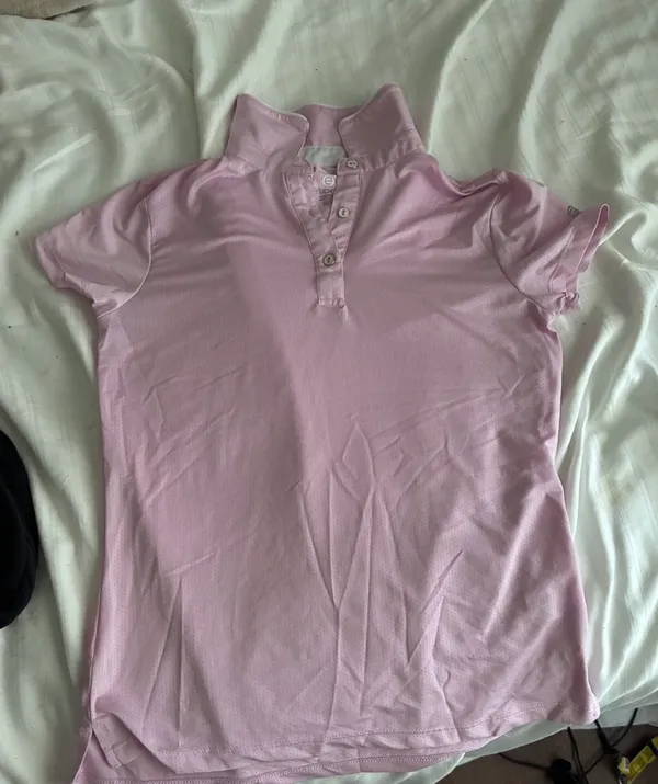 Etonic Women’s Pink Short Sleeve Polo Shirt - Image 3