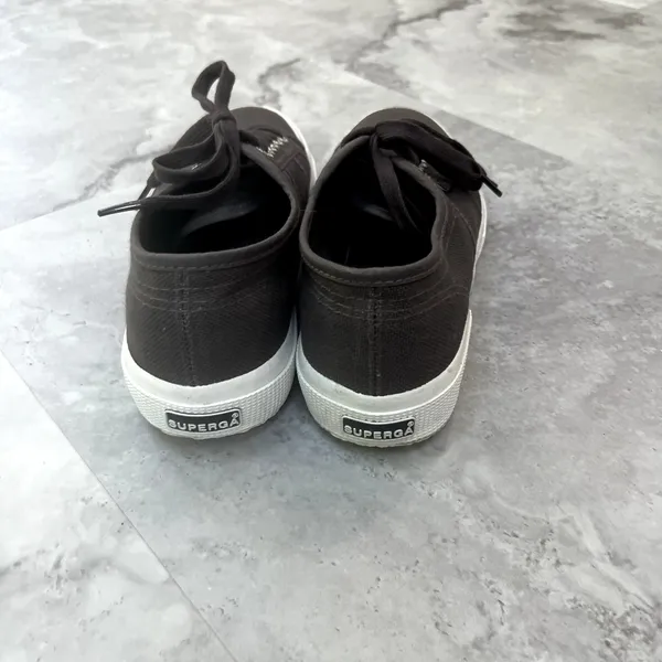 Superga Womens 41 1/2 or 8.5‎ or Mens 10 Grey Shoes Sneaker Skate Casual - Image 5