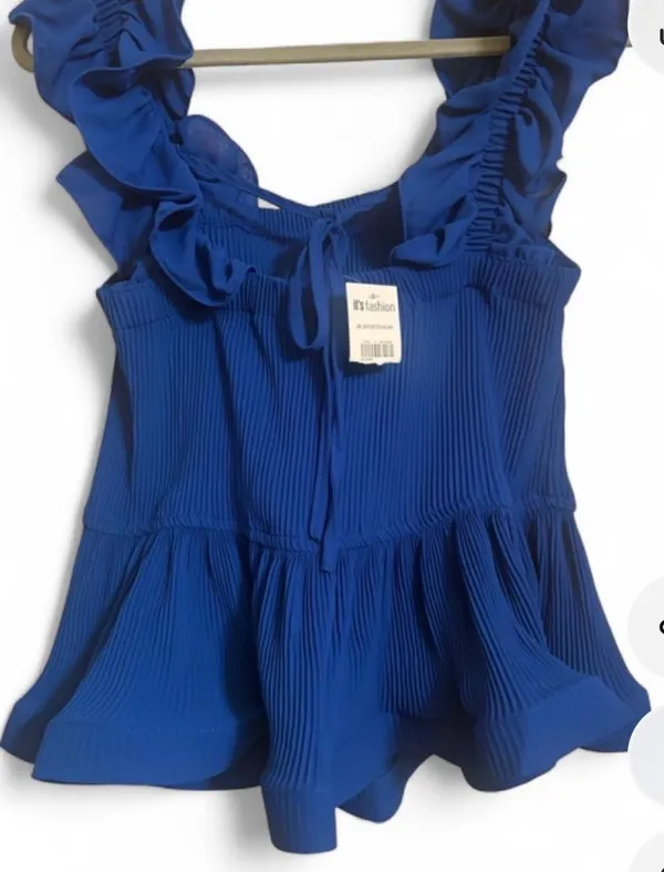 Royal blue tank top it’s fashion Size XL - Image 3