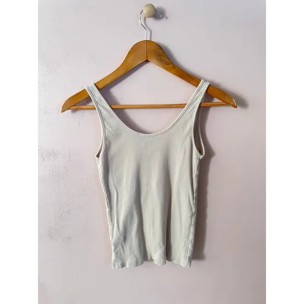 Forever 21 Tan Henley Tank Top Size S - Image 4