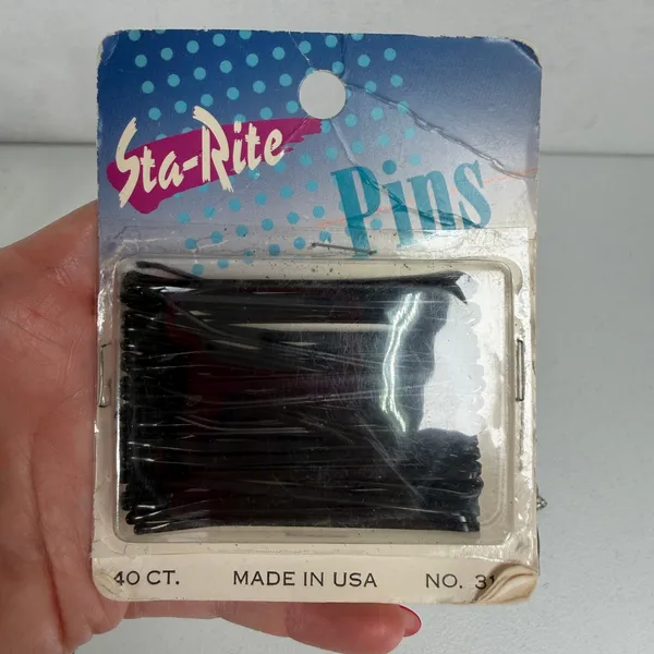 Vidal Sassoon Sta-Rite Vtg Hair Accessory Bundle Barrettes Pins Rhinestone Comb - Image 6