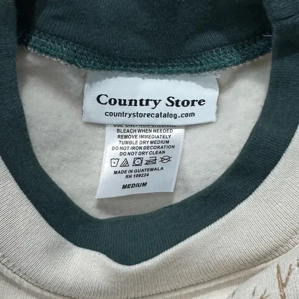 Vintage Country Store Embroidered Crewneck Sweatshirt Women’s Medium - Image 2