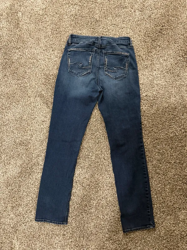 Avery Straight Dark Wash Jeans - Image 3