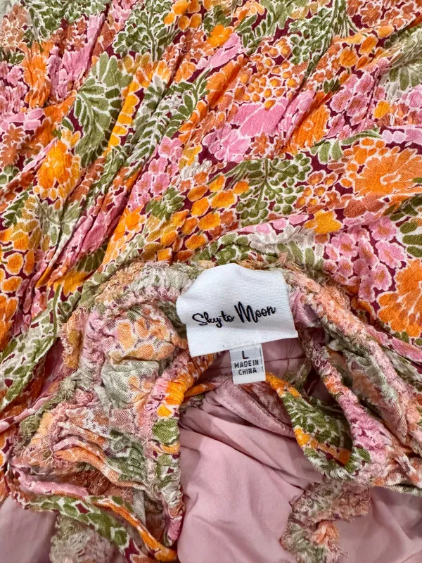 Sky to Moon Floral Dress - Image 3