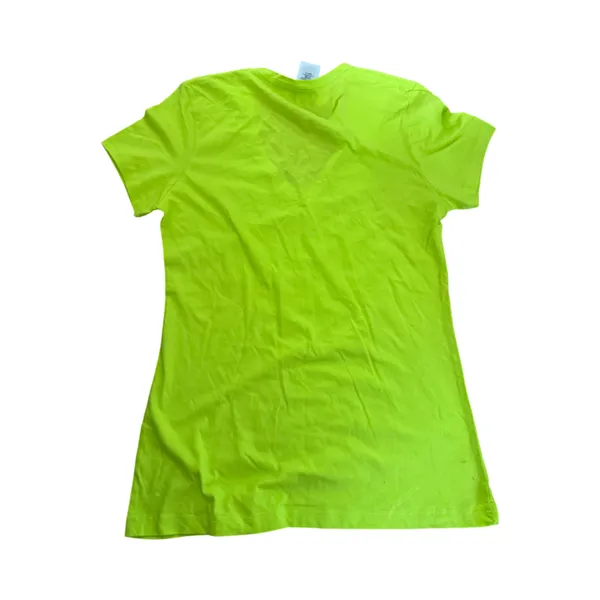 Harley Davidson Neon Green V Neck Tee Size M NWOT Biker Shirt New Graphic Style - Image 3