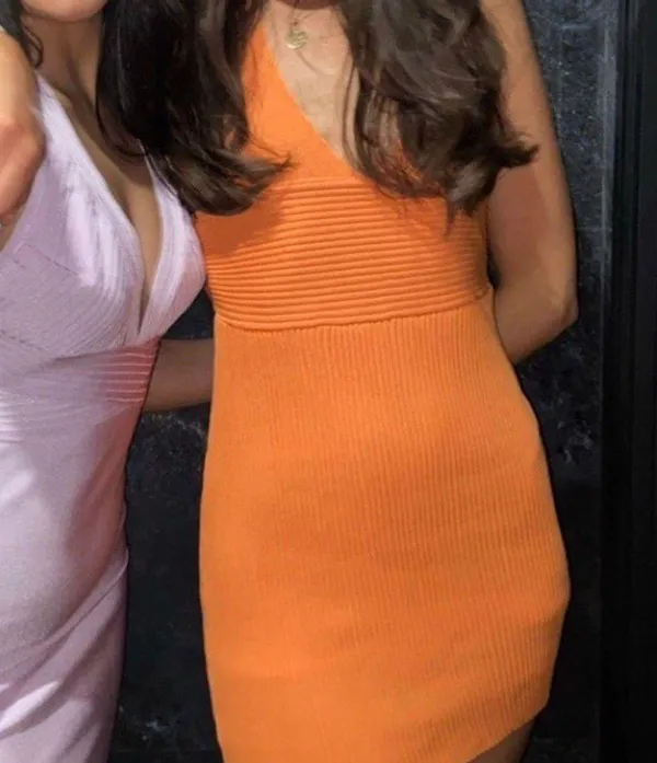 Beginning Boutique Flamingo Dress in Orange - Image 4