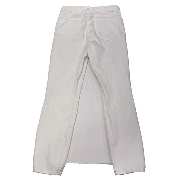 Mother The Looker Crop White Preppy Designer‎ Classic Skinny Jeans 27 - Image 2