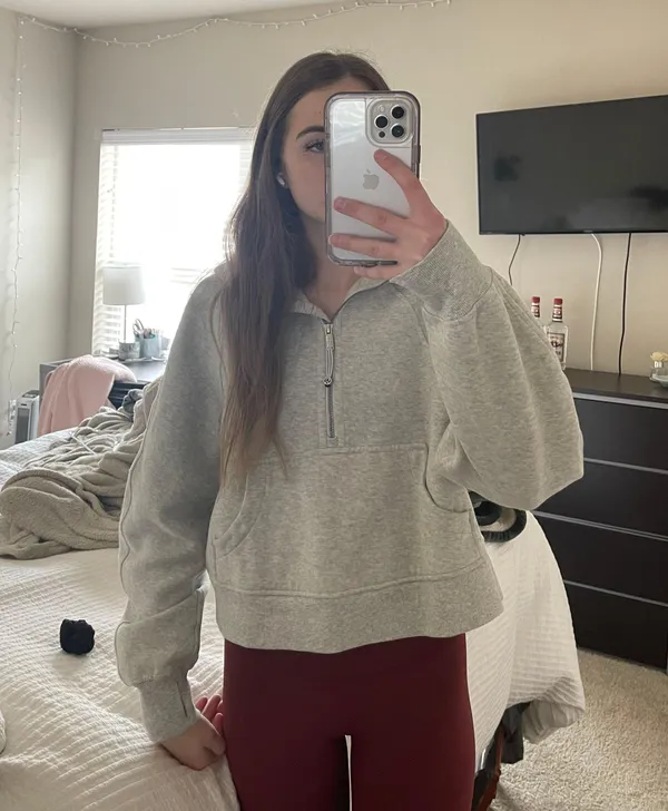 Lululemon Heather Grey Scuba Hoodie - Image 2