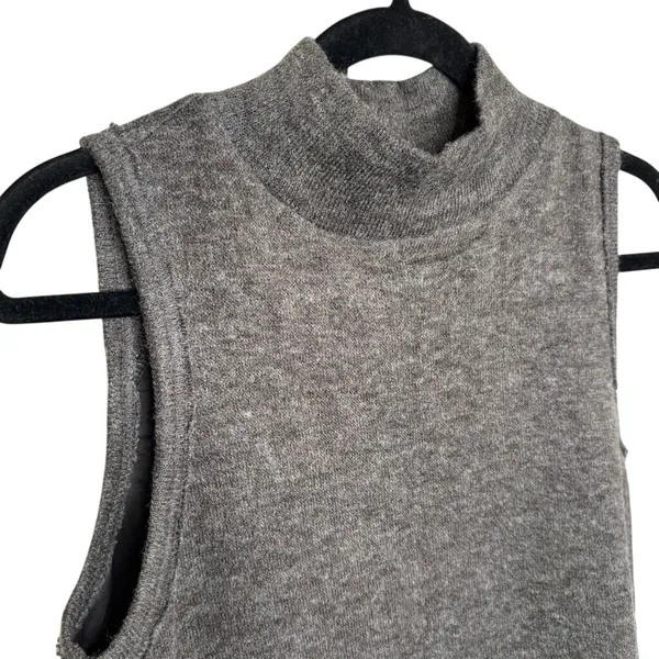Anthro MOTH Knit Tank Top Sz M Gray Green Whimsygoth Fairy Grunge Cottage Goth‎ - Image 2