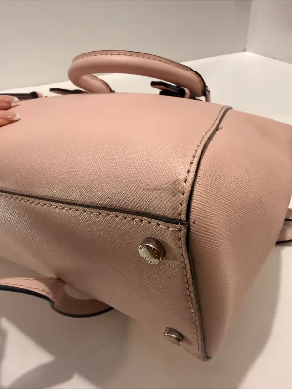 Michael Michael Kors Blush Pink Saffiano Leather Small Satchel Crossbody - Image 10