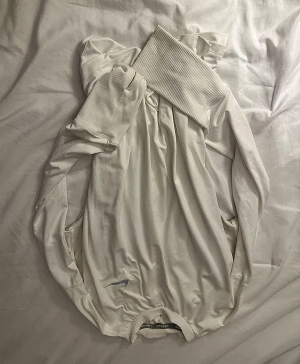 Nike White Dri-fit Running Long sleeved Top - Image 2