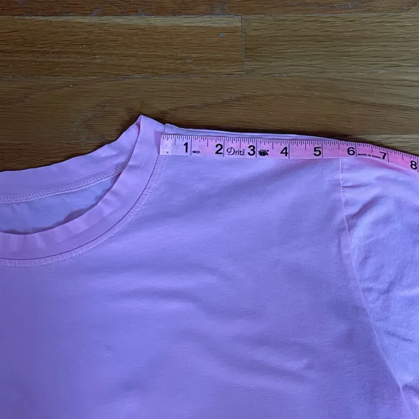 OOQONQ Women’s Pink Pajama Shorts Set Crew Neck Short Sleeve Cotton M - Image 7