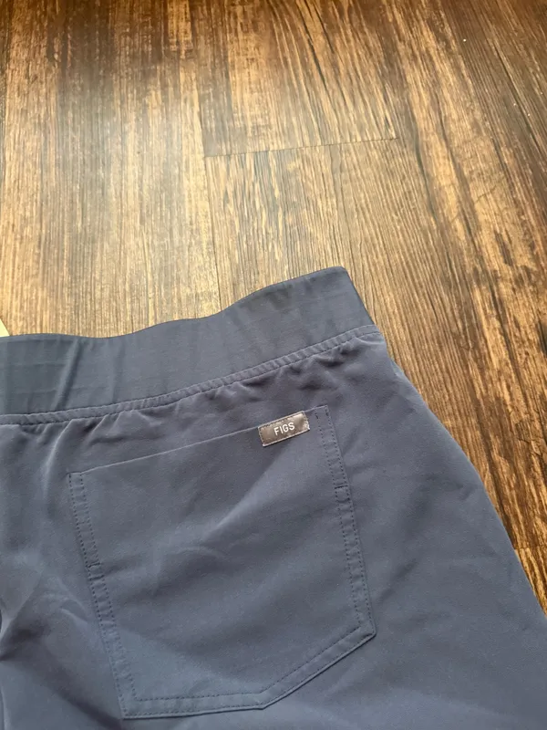 FIGS Women’s Space Navy Blue Zamora Jogger Scrub Pants - Size L Petite Nursecore - Image 6