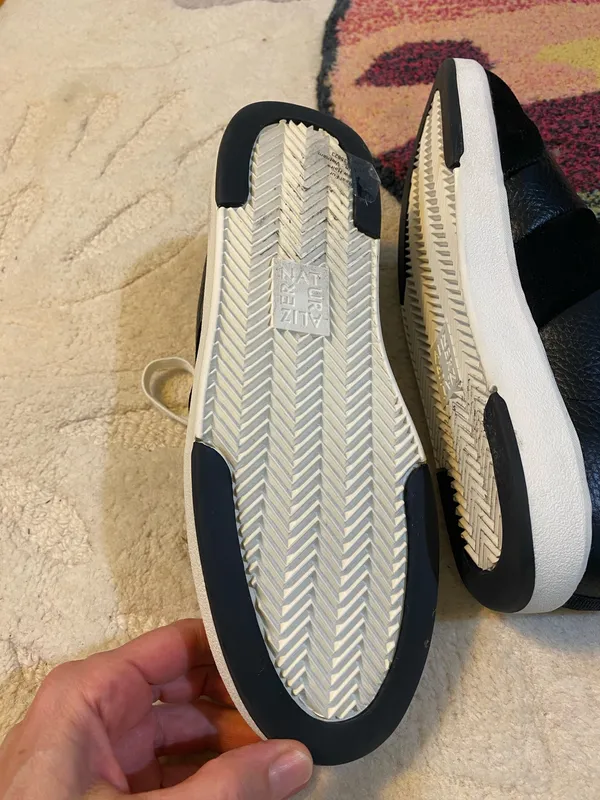 Black leather and suede sneakers 9 - Image 4