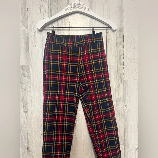 Plaid pants Blue Size 2 - Image 3