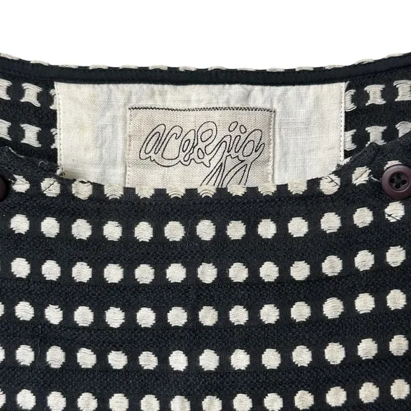 Ace&Jig Black and White polka dot Checkered mini Dress - Image 6