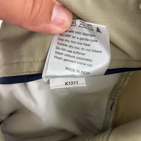 Dover Saddlery Riding Breeches 28 Beige Knee Patch Stretch Equestrian Pants - Image 11