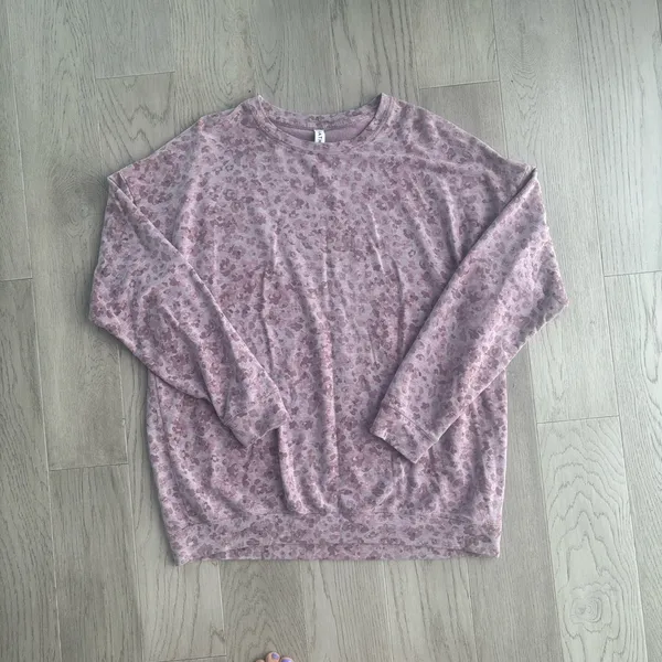 Athleta Studio to Street Pullover Sweatshirt Large Pink - Image 3