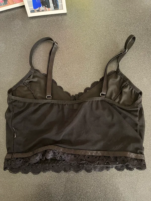 Black Mesh Top - Image 2