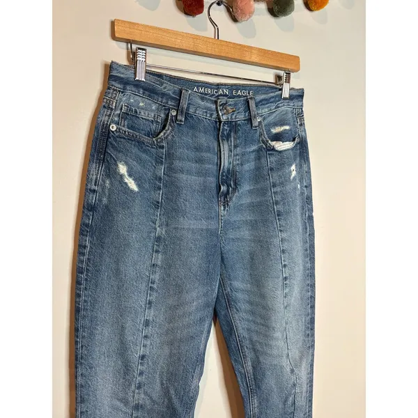 American Eagle split seam Mom Jeans - Image 5