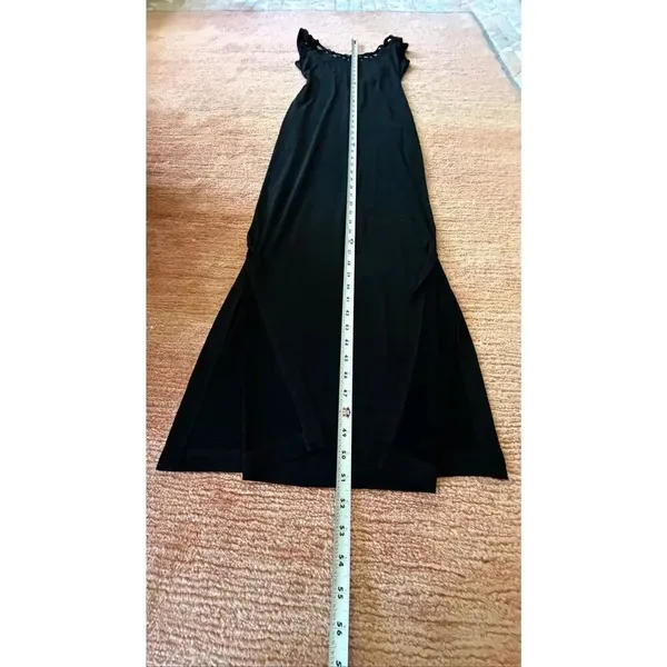 Hugo Buscati Collection Black Maxi Dress Size 4 Open Back Evening Gown - Image 2