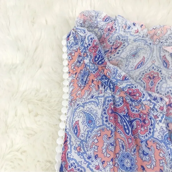 VICTORIA’S SECRET Blue Paisley Print Short Nightgown Sleeveless Size‎ Small New - Image 6