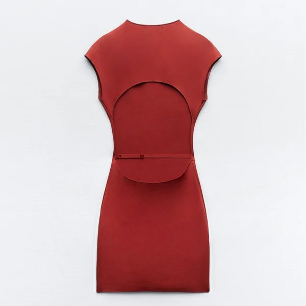 Zara FITTED KNIT DRESS WITH OPEN BACK - Image 2