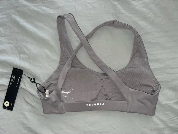 Gray Youngla sports bra Size L - Image 2