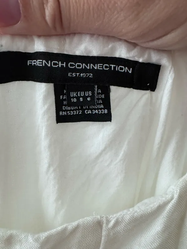 French Connection White linen dress - Image 4
