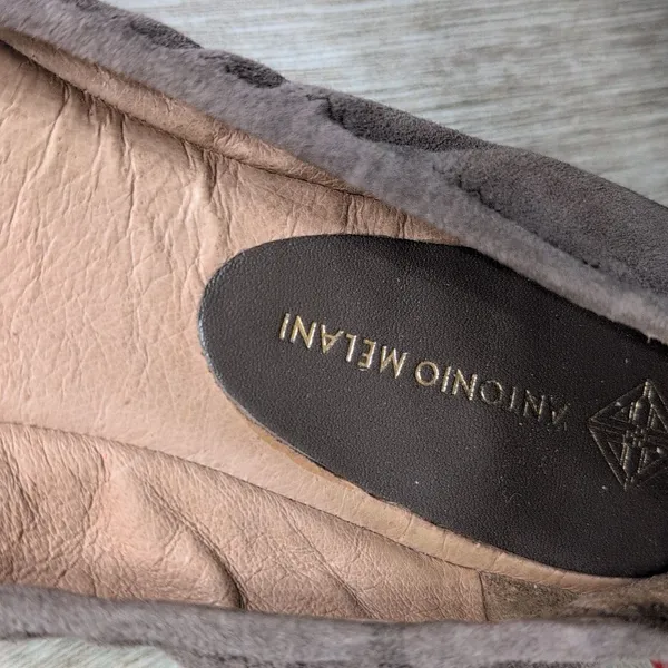 ANTONIO MELANI Brown Leather Prima Ballet Flats - Image 10