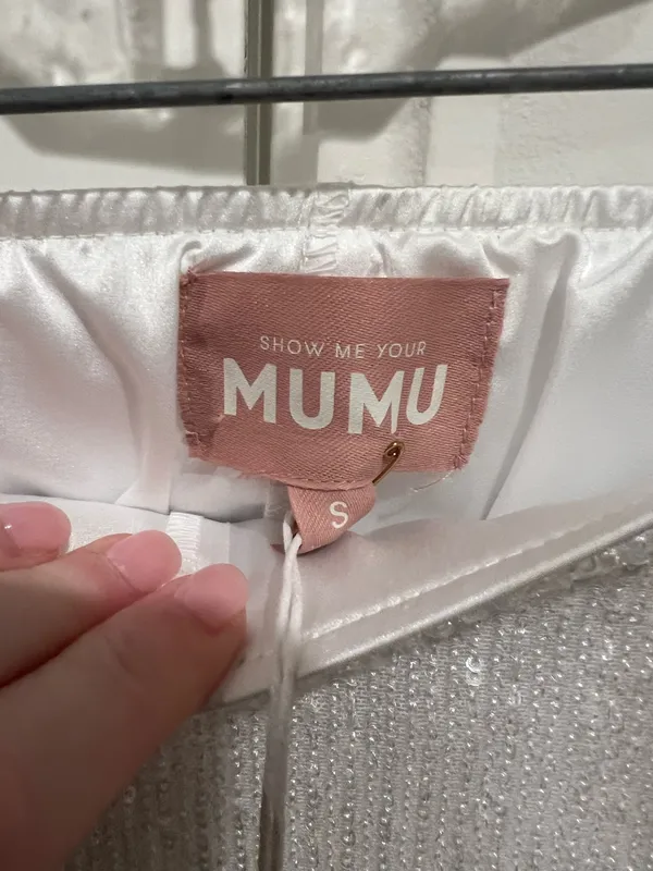 Show Me Your Mumu White Sequin Skort - Image 2