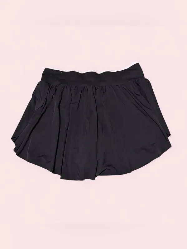 all in motion Black Pleated Drawstring Skort - Image 2