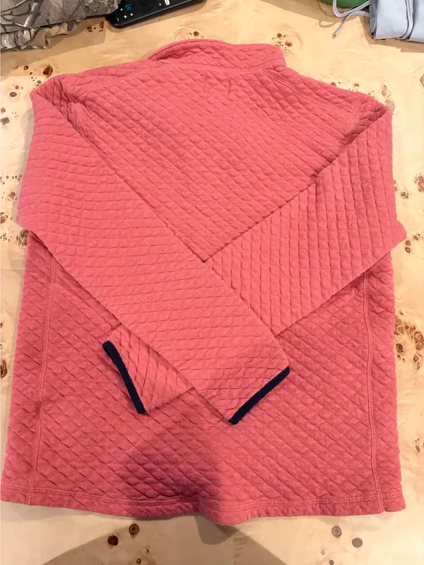 pink jcrew half zip  - Image 2