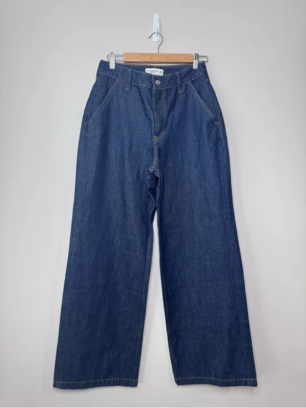 Abercrombie and Fitch High Rise Wide Leg Trouser Pant - Image 2