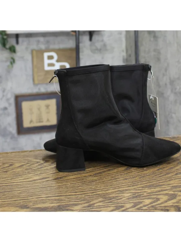 NWT A New Day Womens Celaena Boots Mesh Block Heel 94568458 Black 8M - Image 8