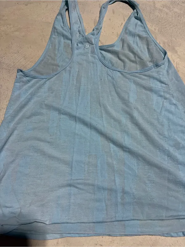 Lululemon Light Blue Racerback Tank Top - Image 3