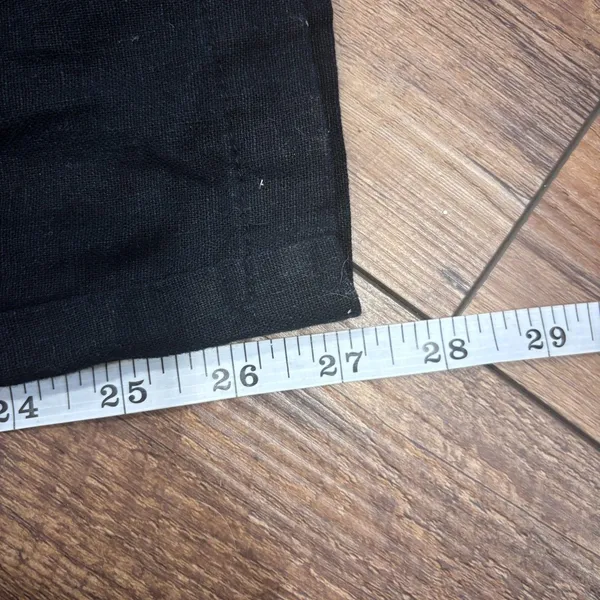 Old Navy High-Waisted Linen-Blend Wide-Leg Pants Black Summer Capsule Sz XL - Image 10