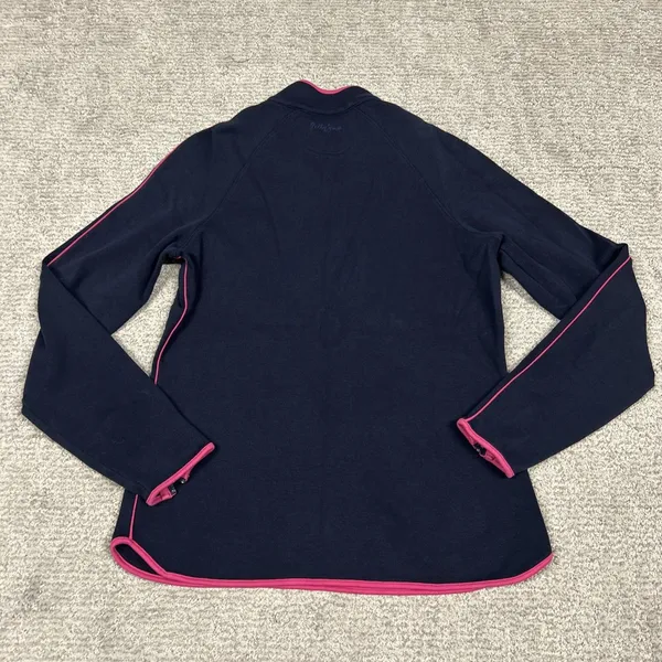 Masters Bobby Jones Top Womens Small 1/4 Zip Golf Pullover Navy Peruvian Cotton - Image 6