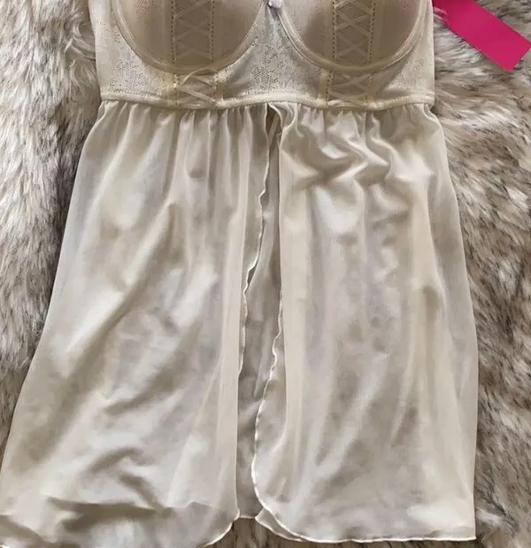 NWT Very Sexy Lace Trim Babydoll Chemise - Image 5
