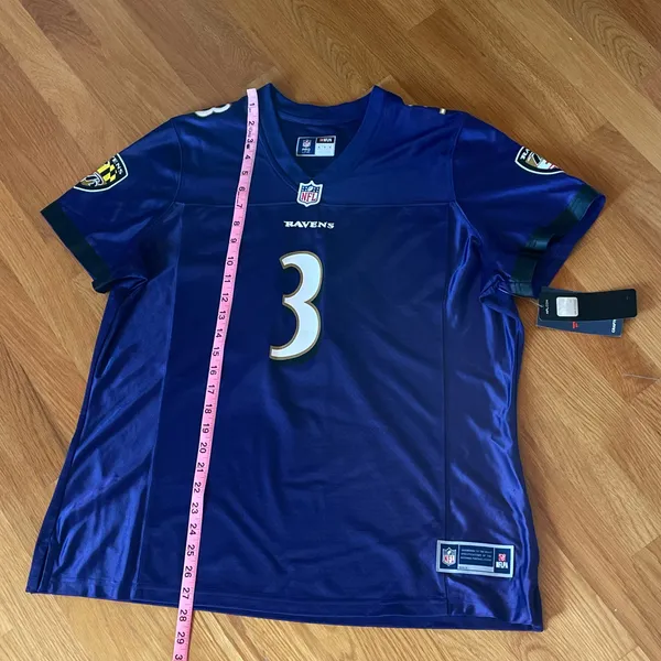 National Football League NWT Ravens Odell Beckham Jr #3 Pro Line Jersey XL - Image 7