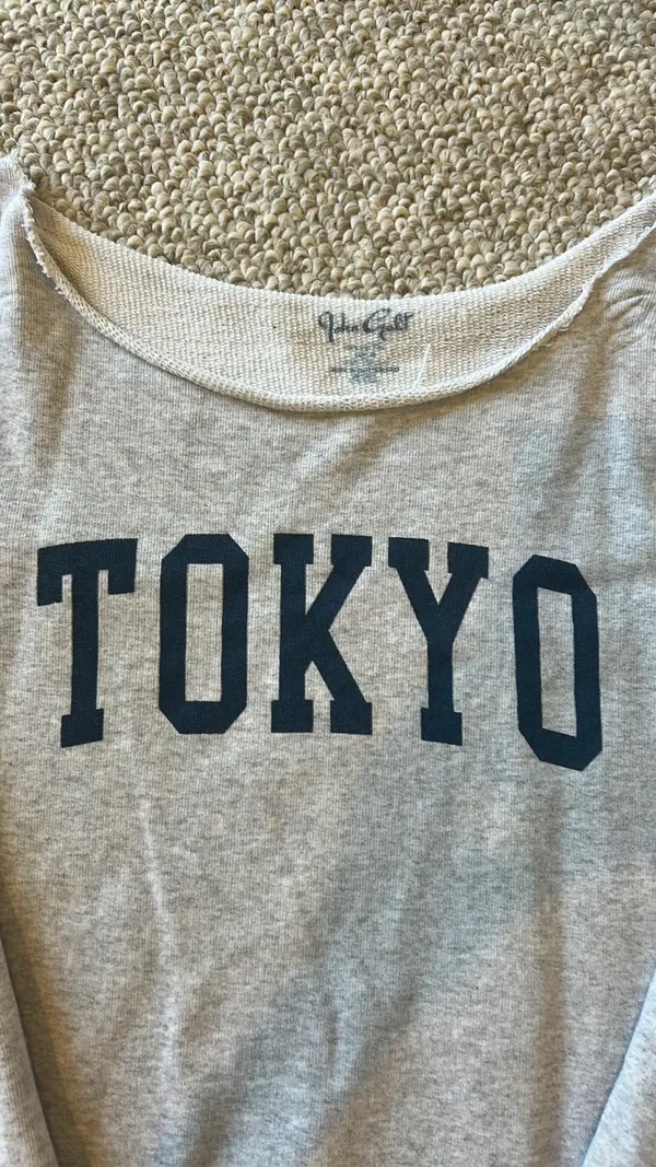 Brandy Melville Off-The-Shoulder Tokyo Crewneck - Image 2