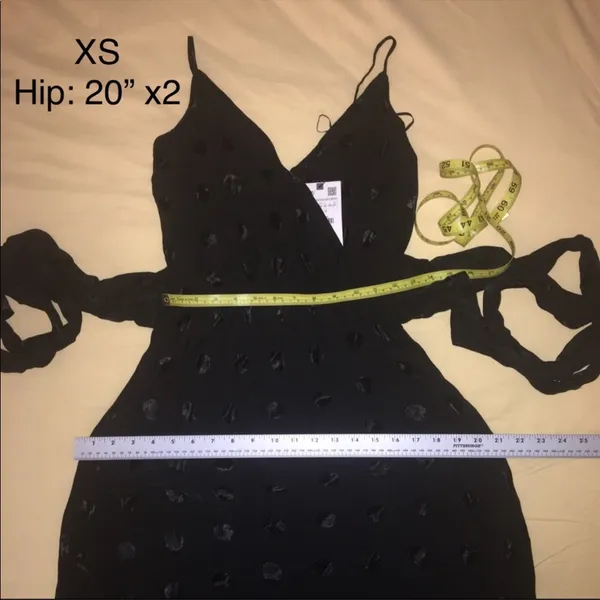 Zara Black Polka Dot Midi Slip Dress - Image 11