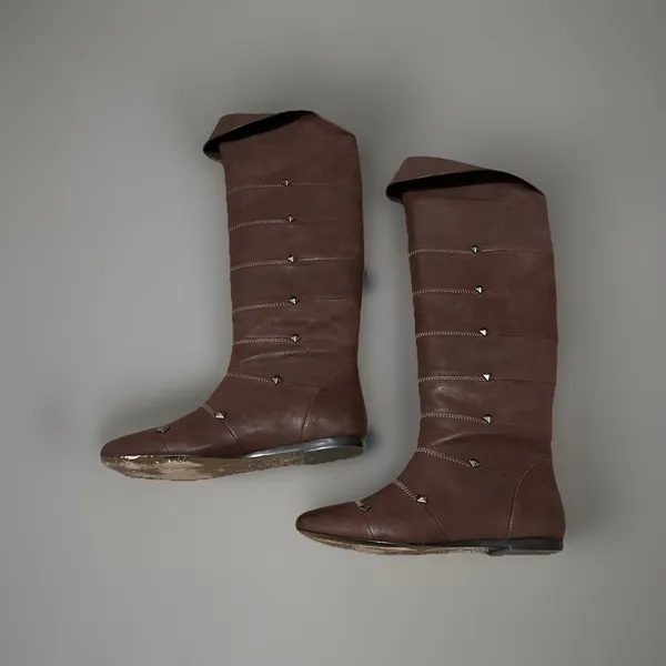 Botkier Leather Pull Up Knee Boots 38 / 7.5 Brown Leather‎ - Image 3