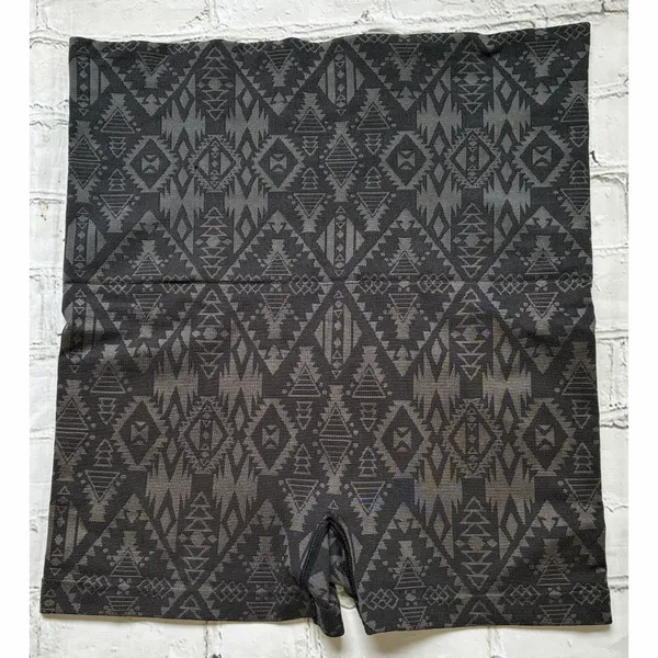PINK Victoria’s Secret Tribal Print Fold Over Yoga Shortie Shorts - Image 11