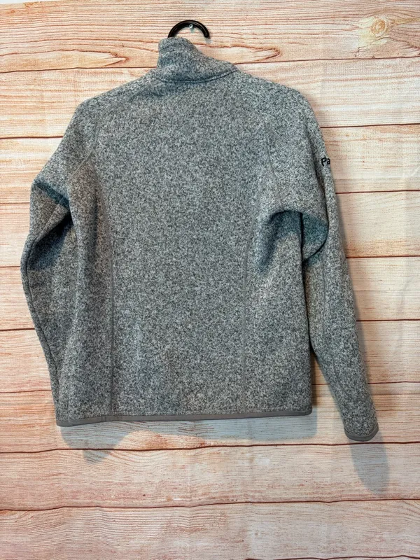 Patagonia Heather Gray Half-Zip Fleece Pullover like new - Image 3
