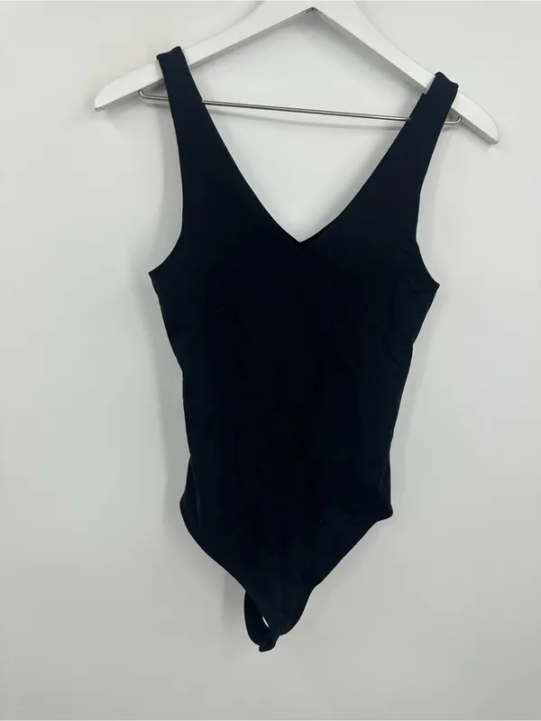 Abercrombie And Fitch Black Soft Bodysuit Size Small - Image 6