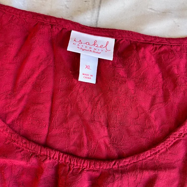 Dress Loose Flowy Pink Long Sleeve Size XL Artsy Motherhood - Image 11