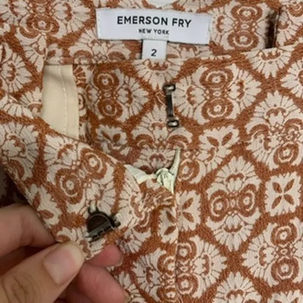 Emerson Fry New York Ankle Pants Geometric Print Womens Size 2 - Image 12