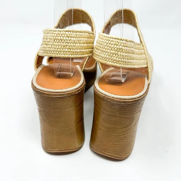 NEW Lucky Brand Delukah Ankle Strap Wedge Slingback Sandals, Size 9.5, MSRP $99 - Image 9